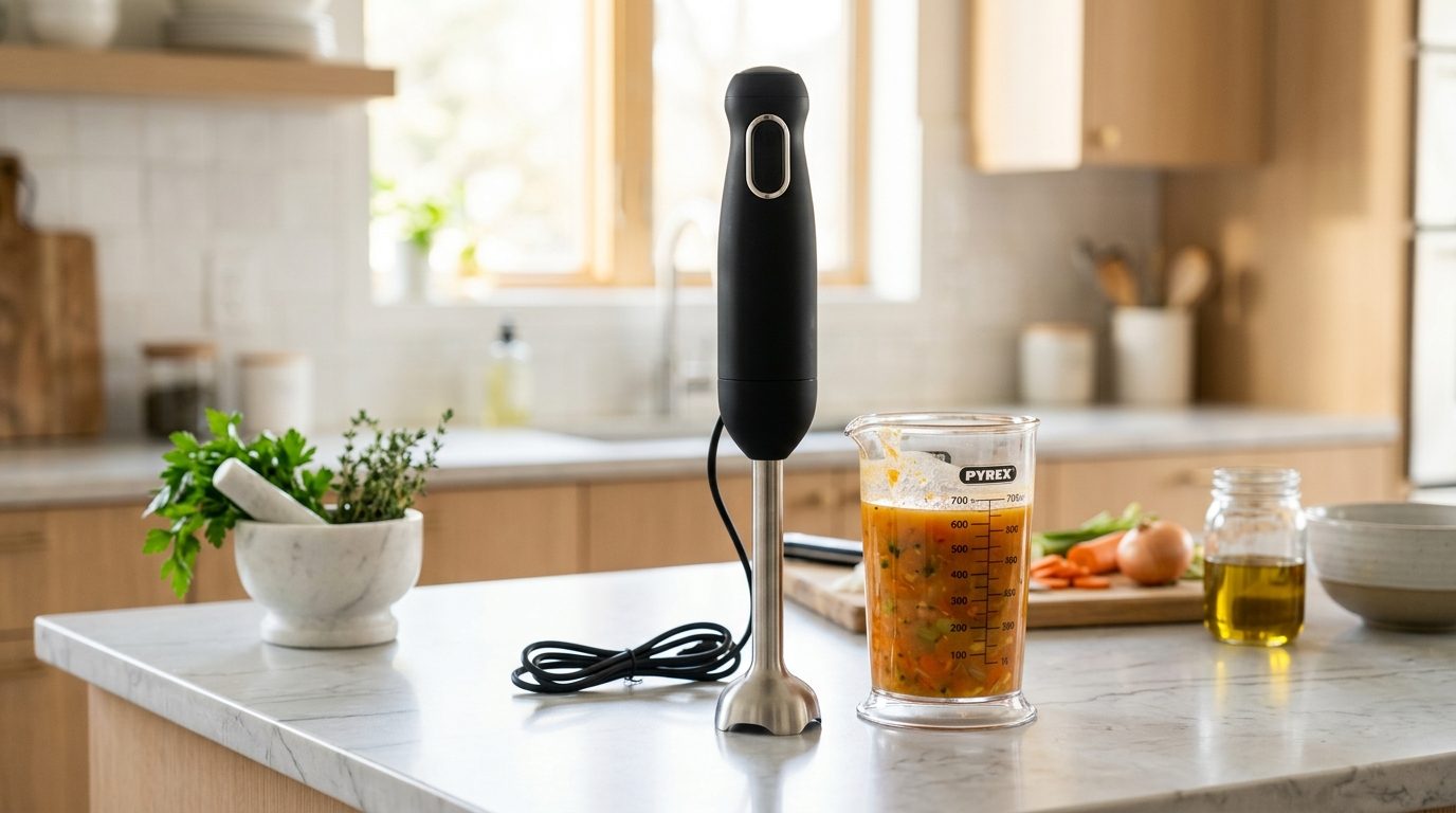 Avis et test complet du mixeur plongeur 3 en 1 Bonsenkitchen 1000W