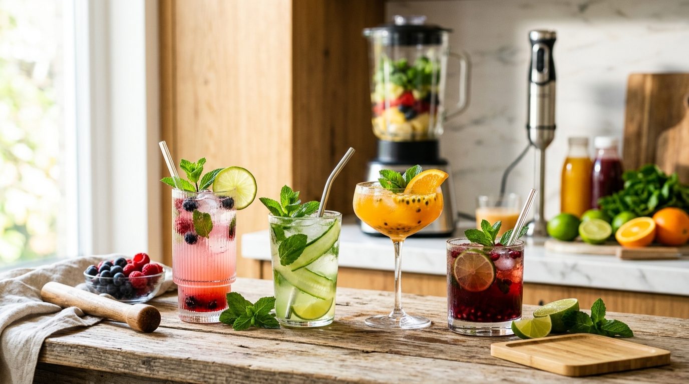 Cocktails sans alcool au blender : 10 recettes festives et techniques de mixologie